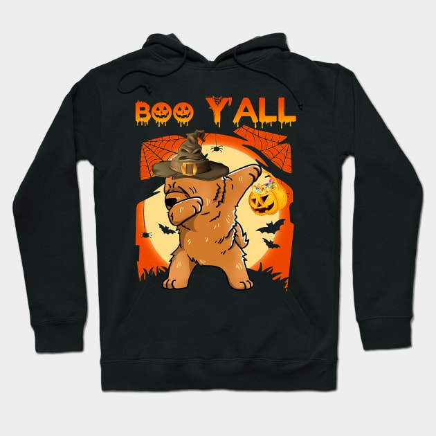 Chow Chow Dabbing Boo Yall Ghost Halloween Hoodie by IainDodes